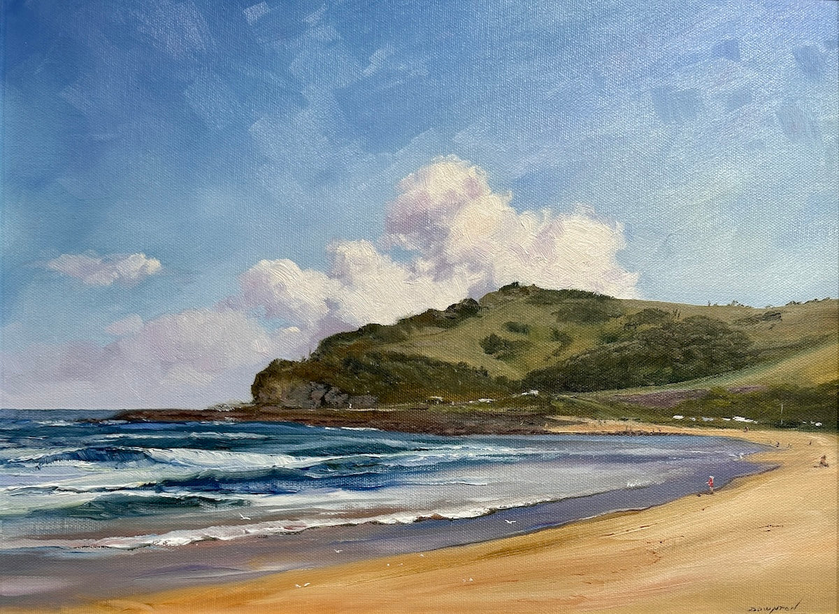 Werri Beach, Gerringong NSW showing the pretty southern corner of the beach.