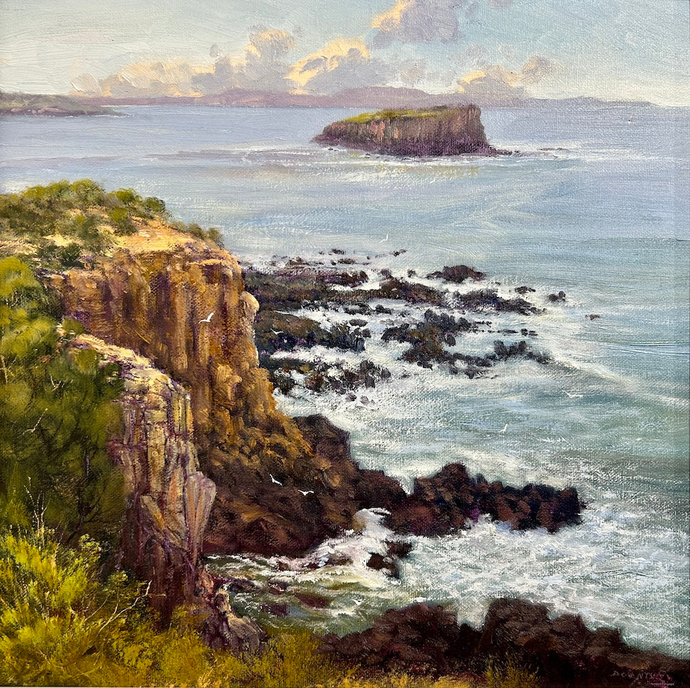 John Downton, Stack Island, Minnamurra NSW, Oil Painting