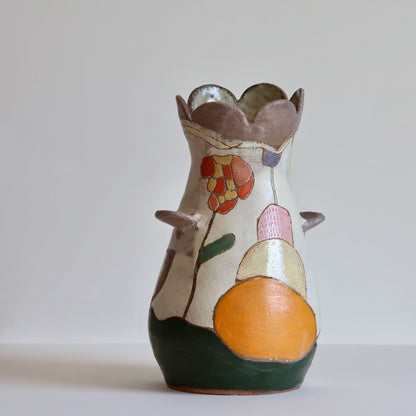 Shellie Christian, Stories that take Shape  Art Vessel 1- Hand sculpted art vessel