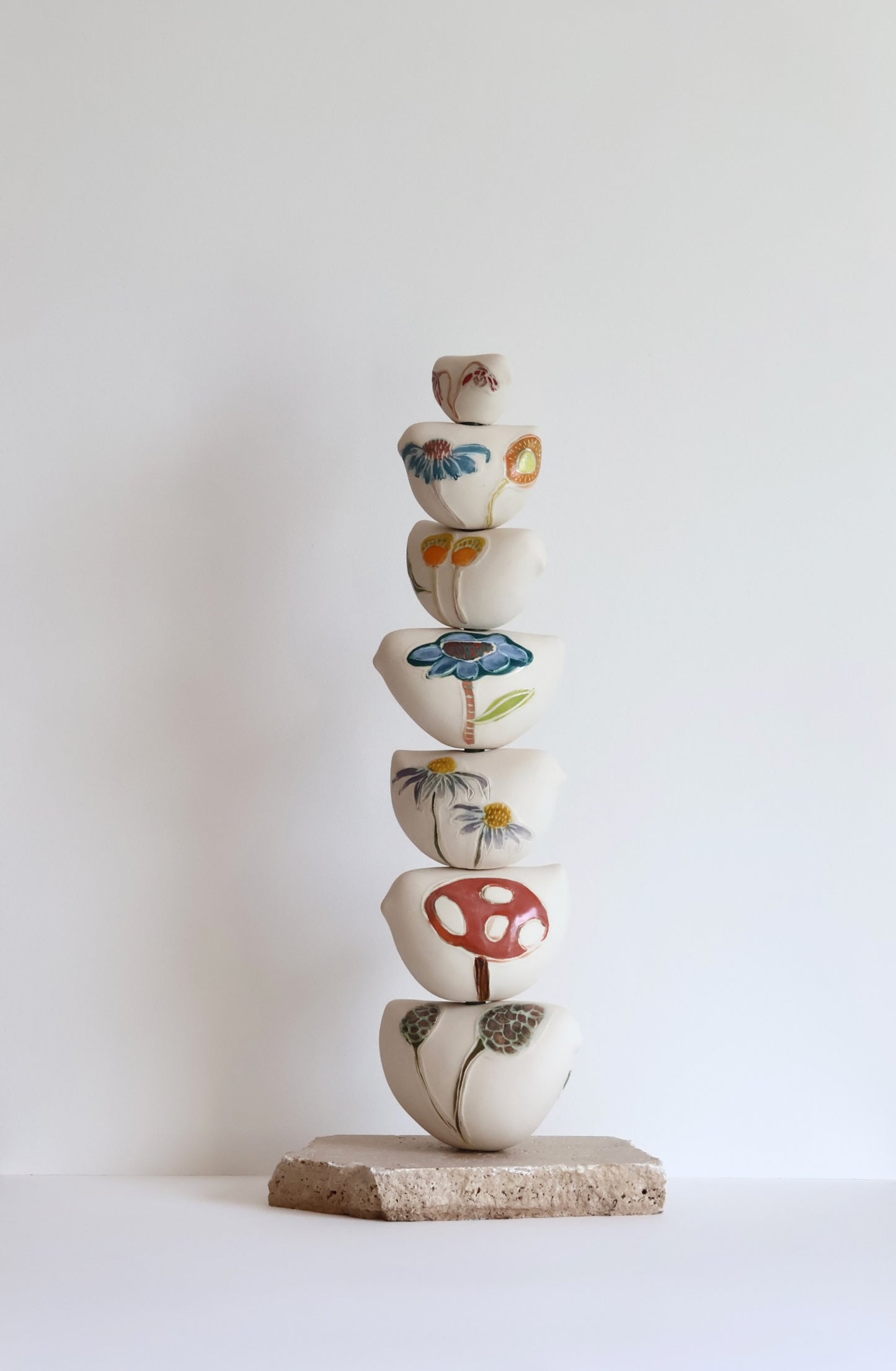 Shellie Christian, Stories that take Shape -Art Totem - Hand sculpted art vessel