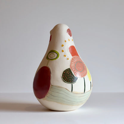 Shellie Christian, Stories that Take Shape Bird 13 - Hand sculpted Ceramic