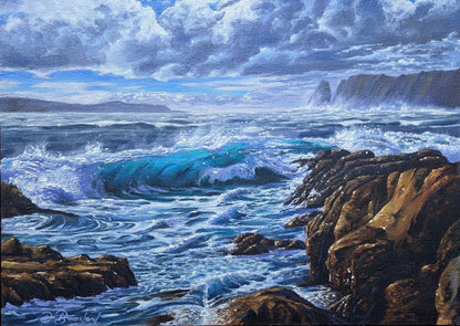 Daniel Beresford, Storms on the Horizon, Oil on Canvas Panel