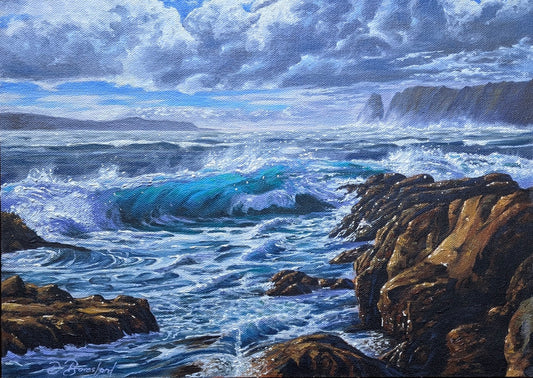 Daniel Beresford, Storms on the Horizon, Oil on Canvas Panel