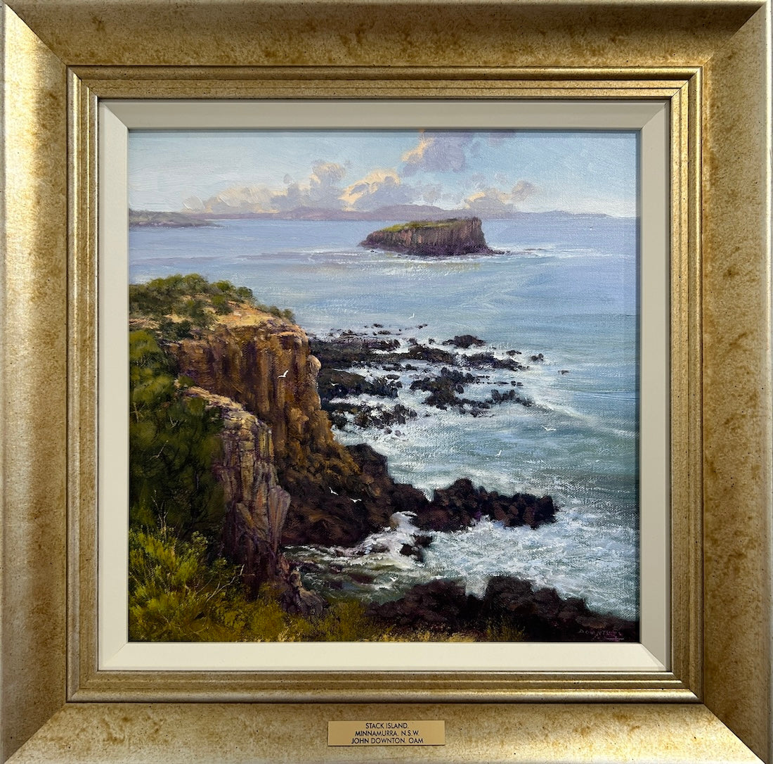 John Downton, Stack Island, Minnamurra NSW, Oil Painting