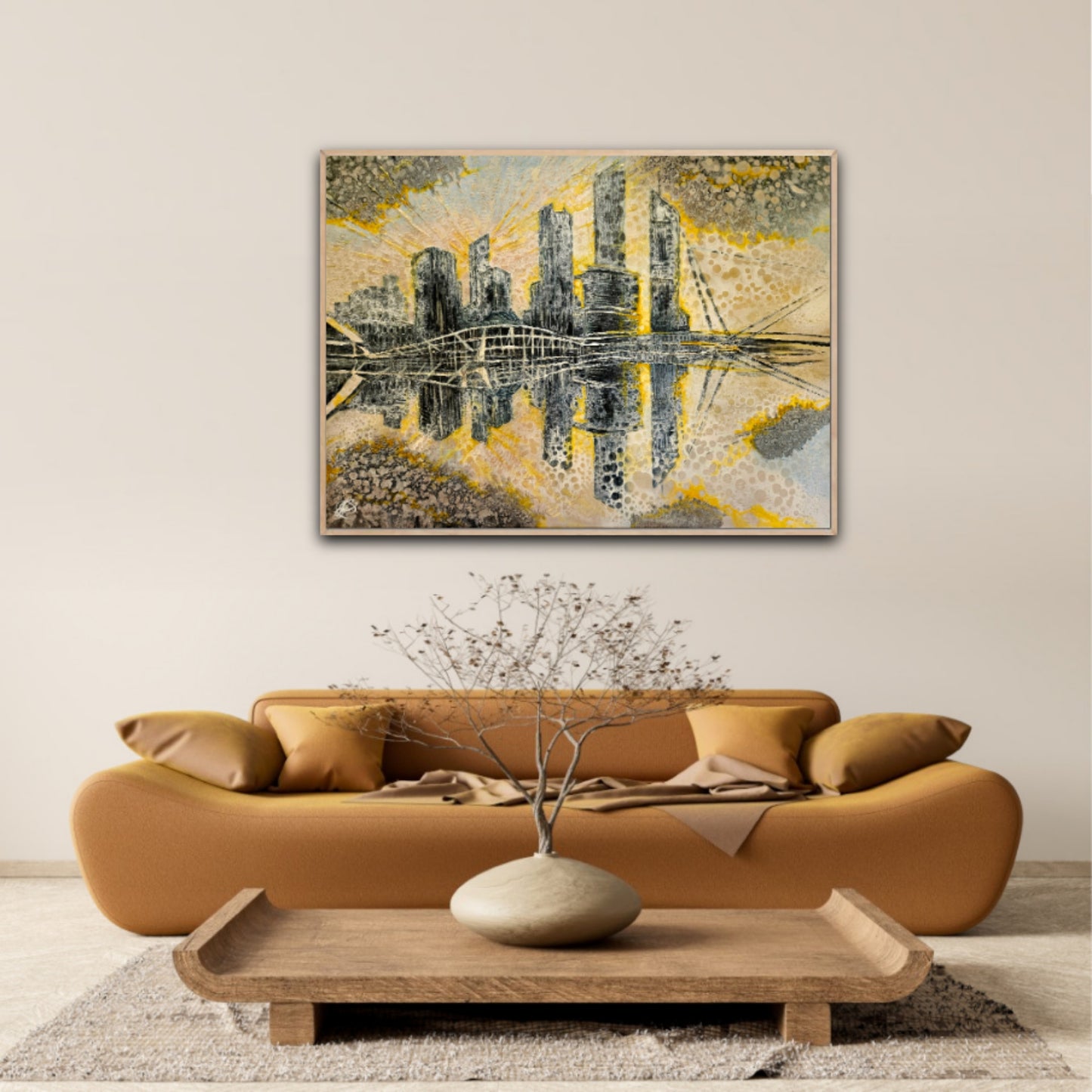 Jennifer Luck, Sunburst Cleanse, Oil on Canvas