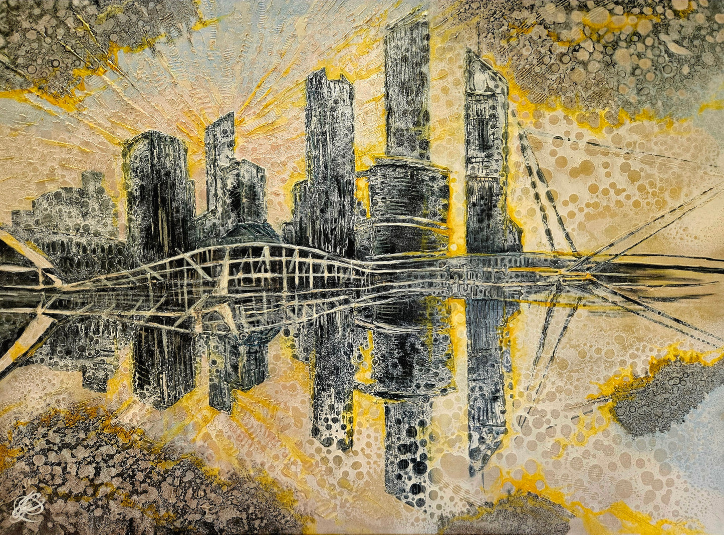 Jennifer Luck, Sunburst Cleanse, Oil on Canvas