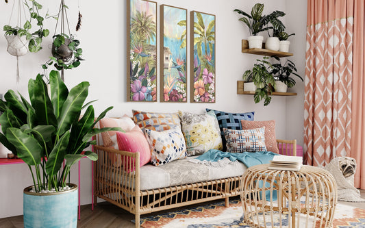 Carmel McCarney, Tropical Escape, Acrylic on canvas