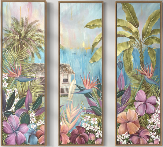 Carmel McCarney, Tropical Escape, Acrylic on canvas