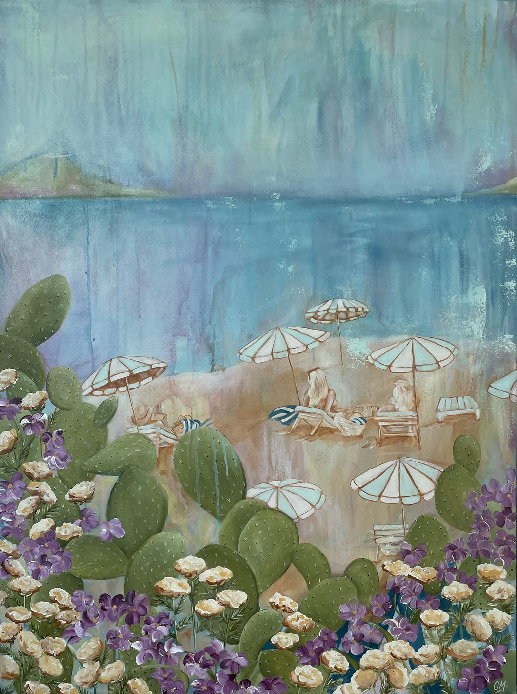 Carmel McCarney, Riviera Splendente, Acrylic on Canvas