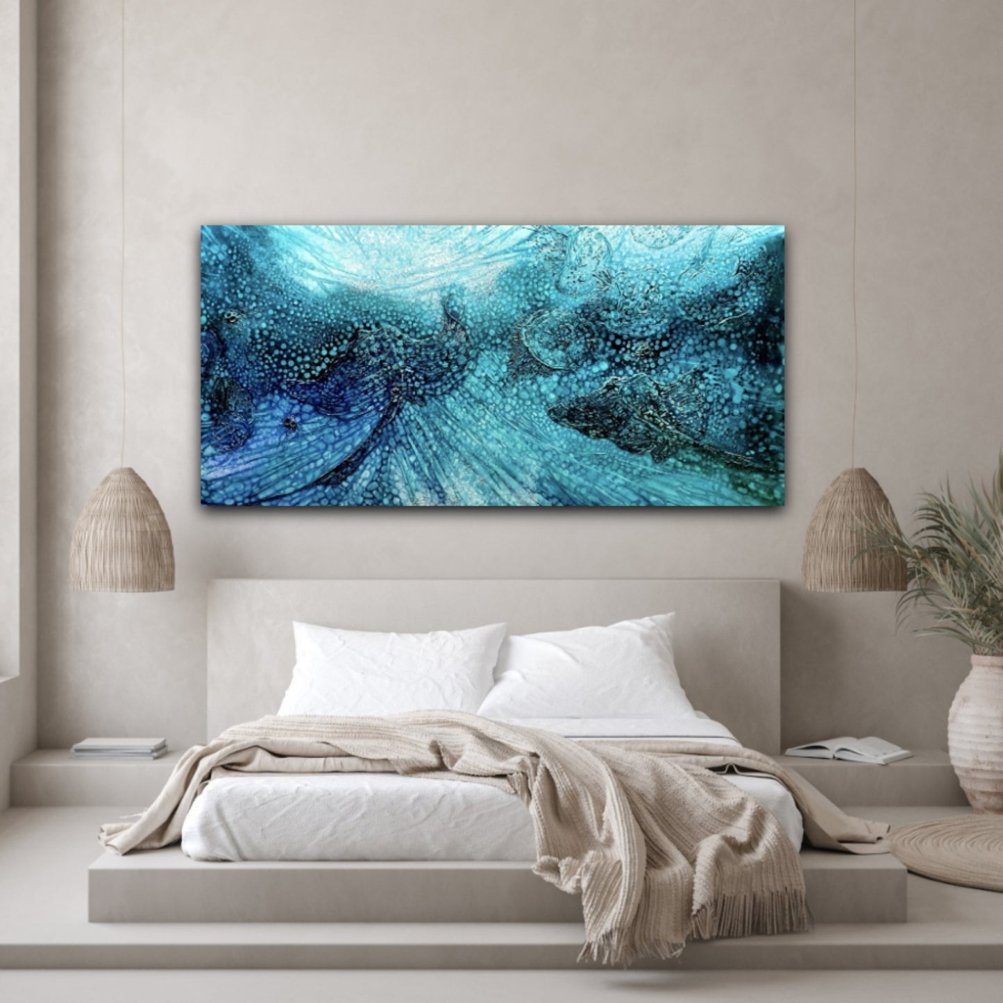 Jennifer Luck,Utopian Rays,  Oil on Canvas