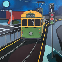 Load image into Gallery viewer, Vanessa Anderson, Night Tram, Acrylic &amp; Oil on Canvas

