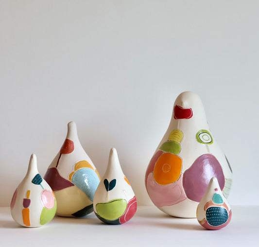 Shellie Christian, Stories that Take Shape Bird 9 - Hand sculpted Ceramic