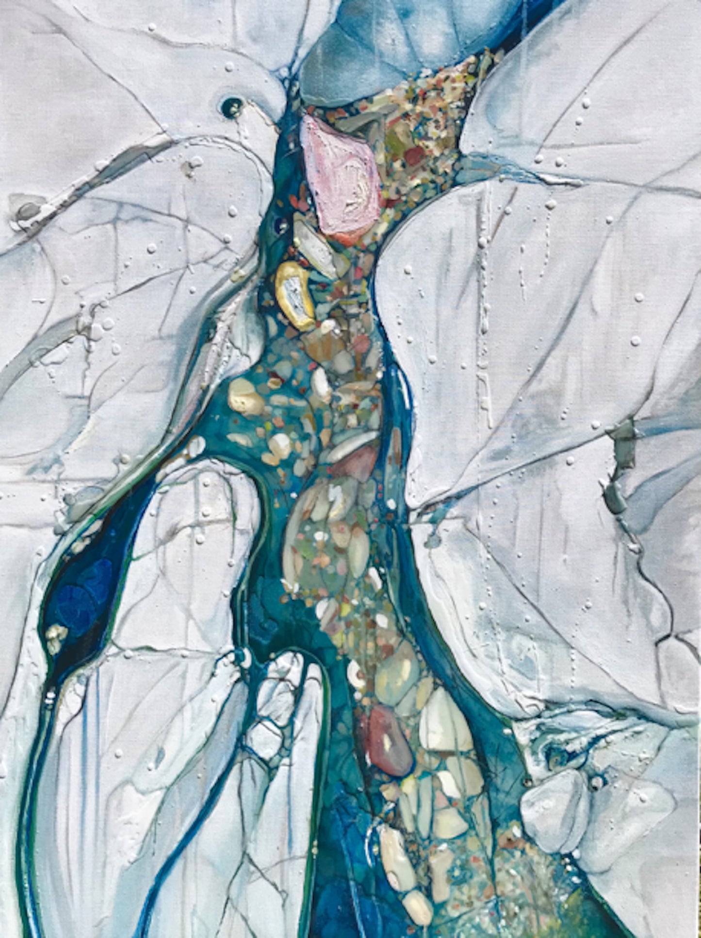 Alisa Beak, Self Aware, Oil & Mixed Medium on Linen