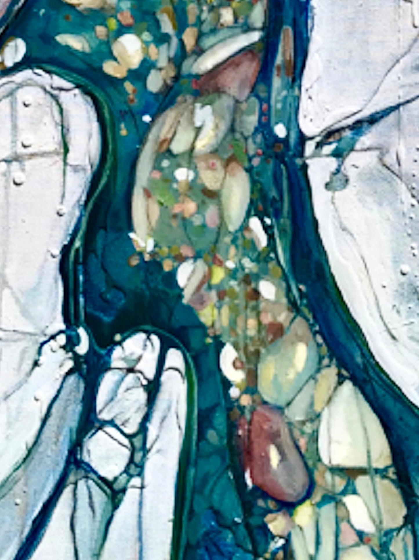 Alisa Beak, Self Aware, Oil & Mixed Medium on Linen