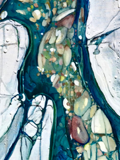 Alisa Beak, Self Aware, Oil & Mixed Medium on Linen