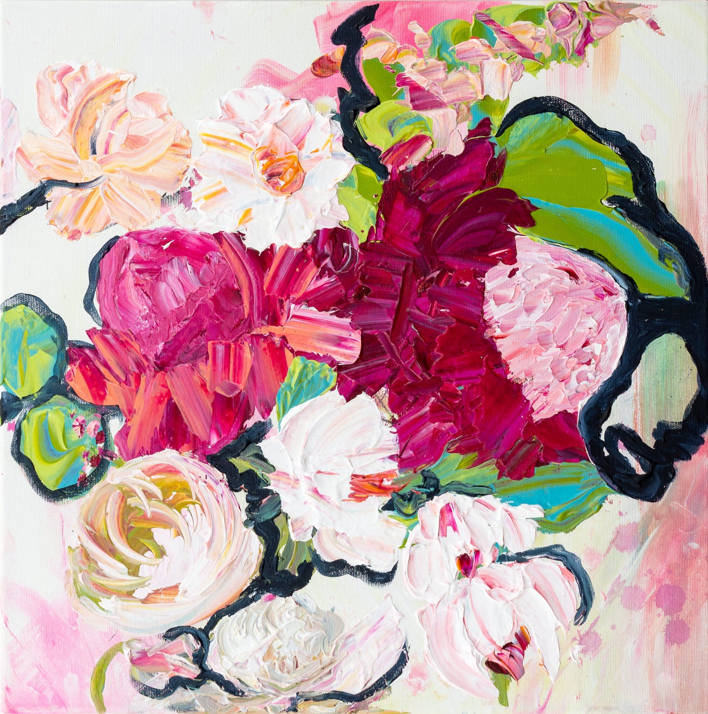 Kerry Bruce, Natives Dance lll, Acrylic on Canvas