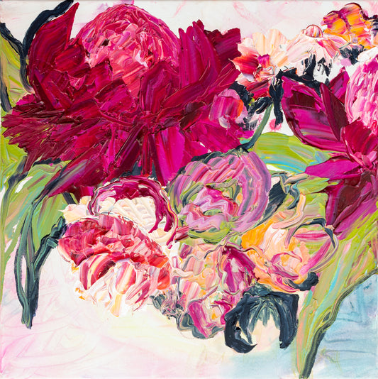 Kerry Bruce, Natives Dance l, Acrylic on Canvas