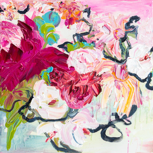 Kerry Bruce, Natives Dance ll, Acrylic on Canvas