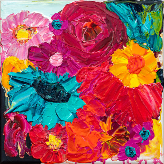 Kerry Bruce, Fluer, Acrylic on Canvas