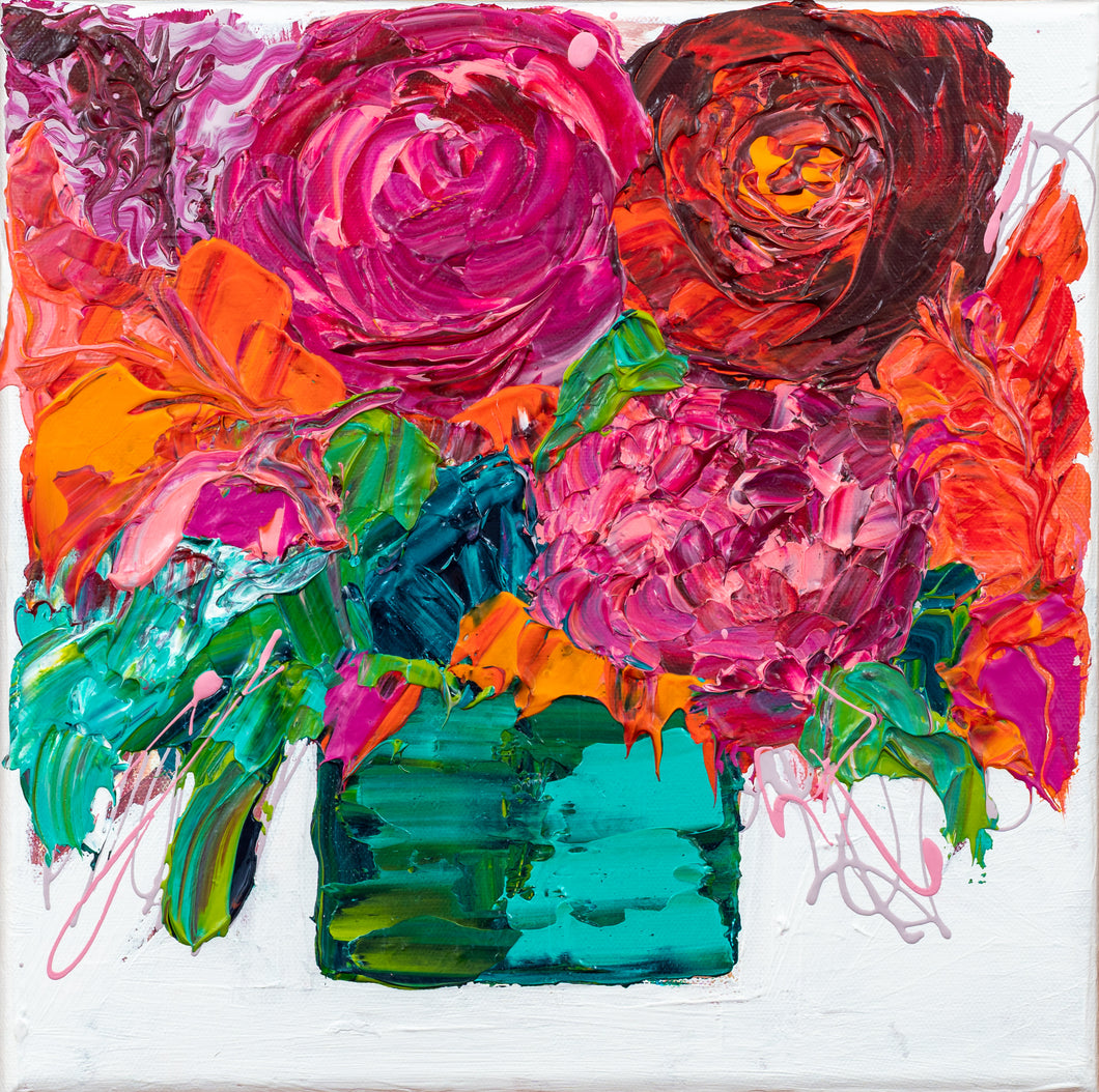 Kerry Bruce, Pot of Colour, Acrylic on Canvas