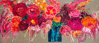 Kerry Bruce,Petal Power, Acrylic on Canvas