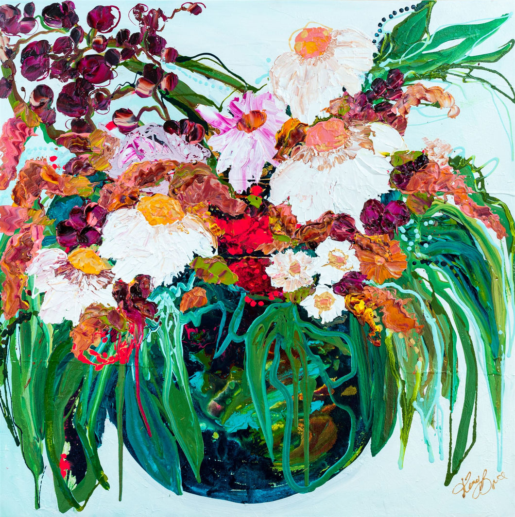 Kerry Bruce, Garden Party, Acrylic on Canvas