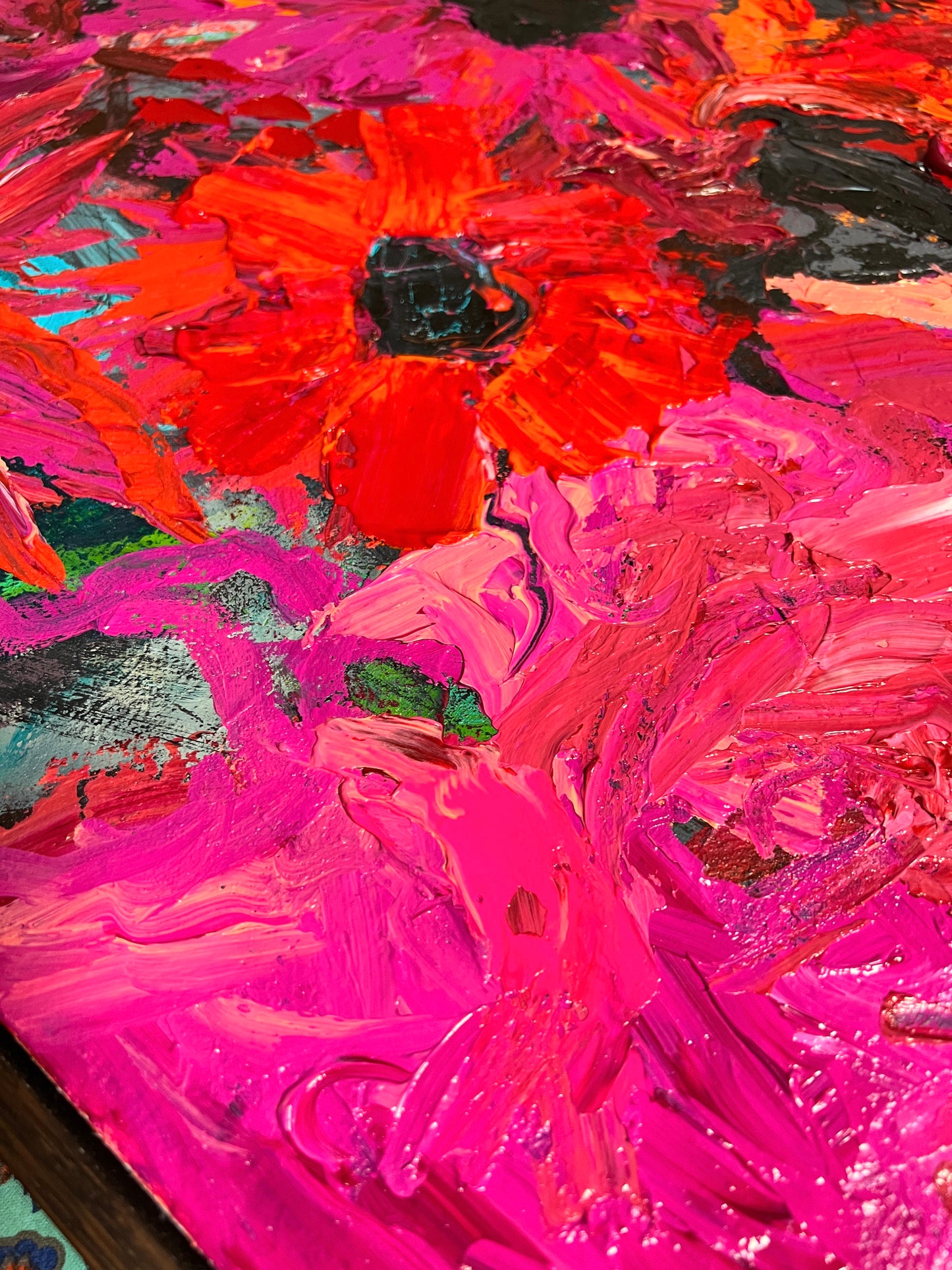 Kerry Bruce, Flowers for Me, Acrylic on Linen