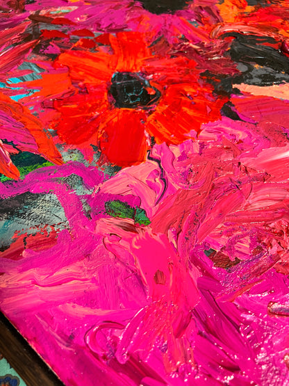 Kerry Bruce, Flowers for Me, Acrylic on Linen