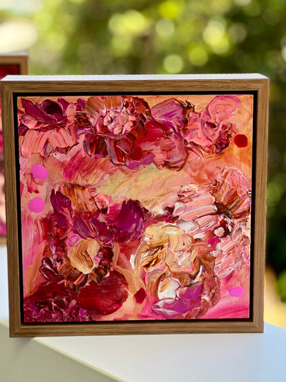 Kerry Bruce, Pink ll, Acrylic on Board