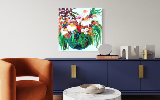 Kerry Bruce, Garden Party, Acrylic on Canvas