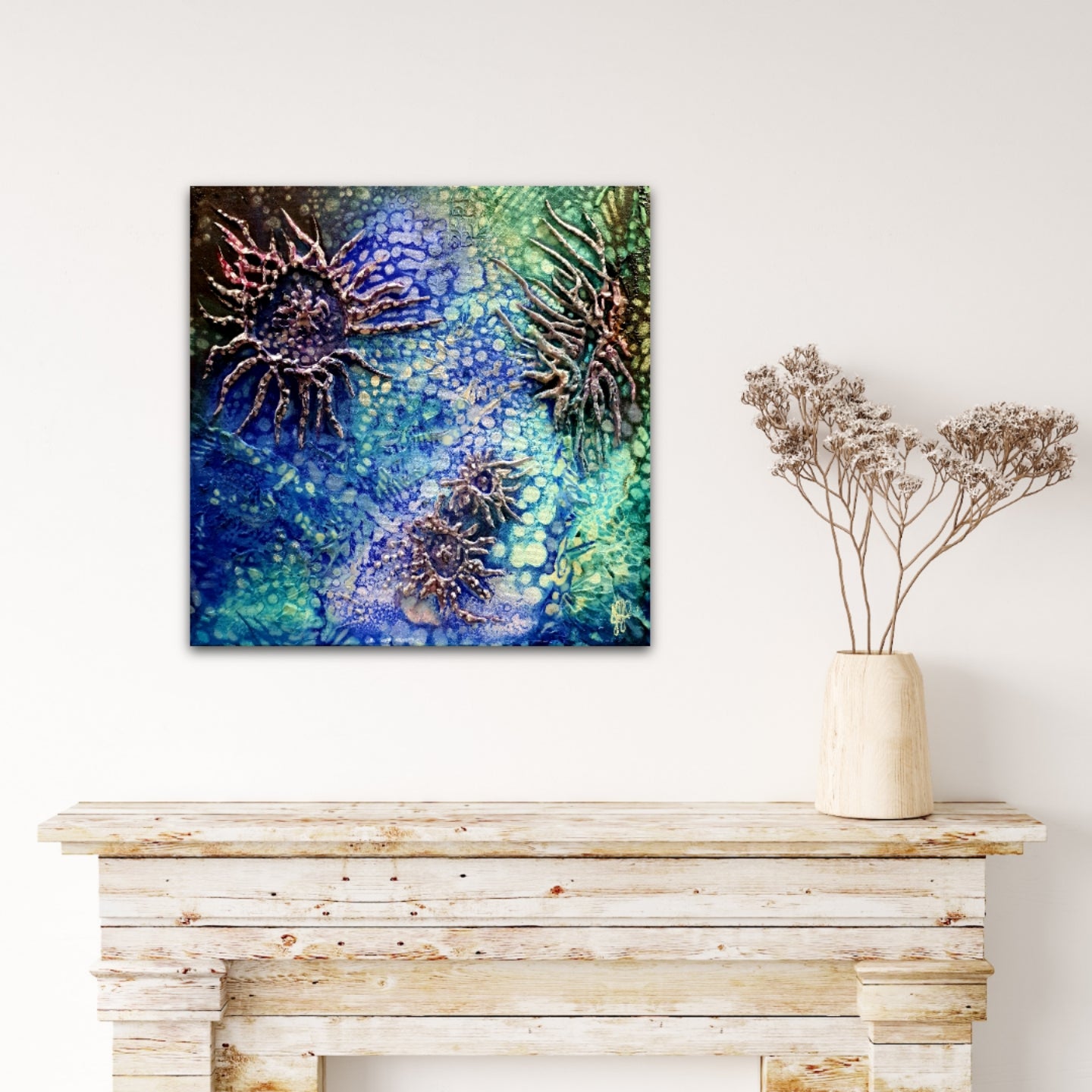 Jennifer Luck, Night Anemone, Oil on Canvas