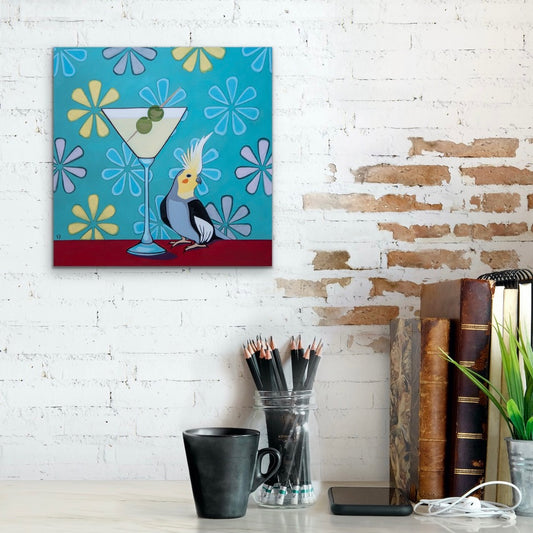 Vanessa Anderson, Shaken not Stirred, Acrylic and Oil on Canvas