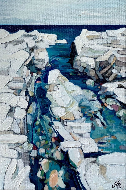 Alisa Beak, Easterly Point, Oil & Mixed Medium on Canvas