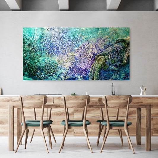 Jennifer Luck, Chameleon of the Sea, Oil on Canvas