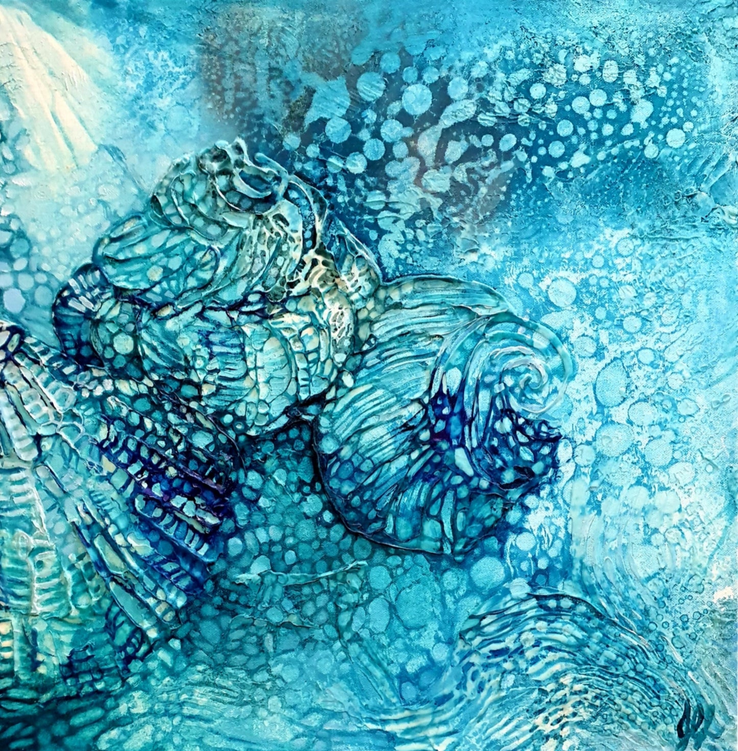 Jennifer Luck, Starlight Periwinkle, Oil on Canvas