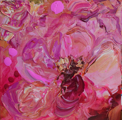 Kerry Bruce, Pink llll, Acrylic on Board