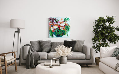 Kerry Bruce, Garden Party, Acrylic on Canvas