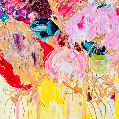 Kerry Bruce, Gold Glow, Acrylic on canvas