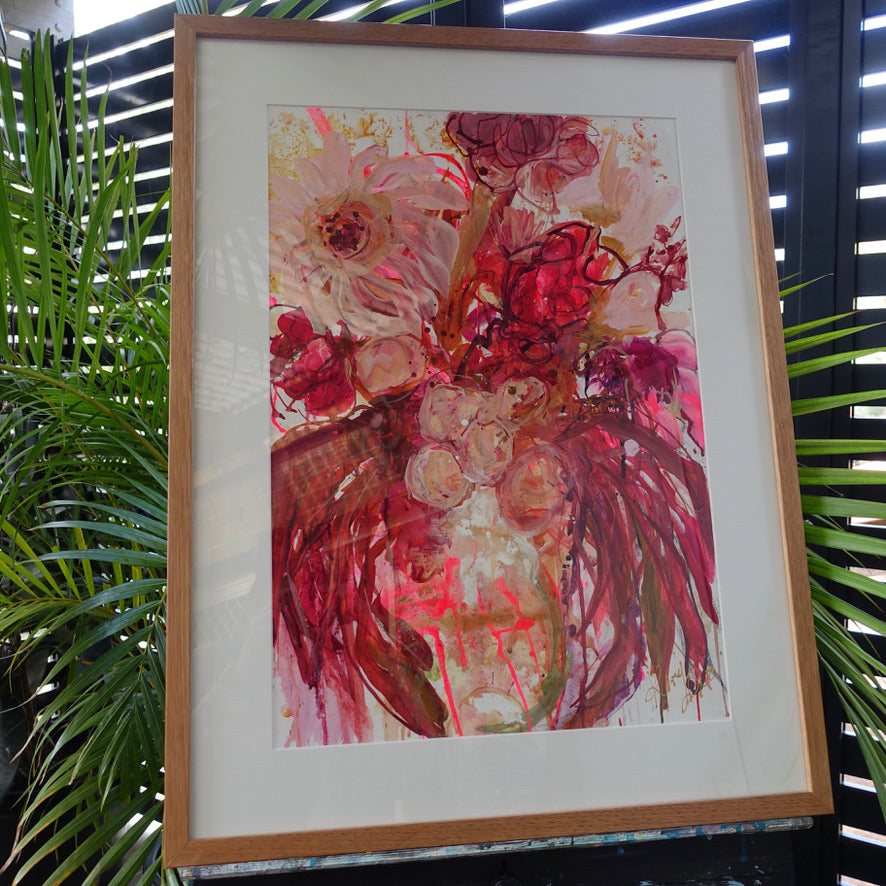 Kerry Bruce, Soft Blooms, Acrylic on Canvas Paper