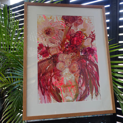 Kerry Bruce, Soft Blooms, Acrylic on Canvas Paper