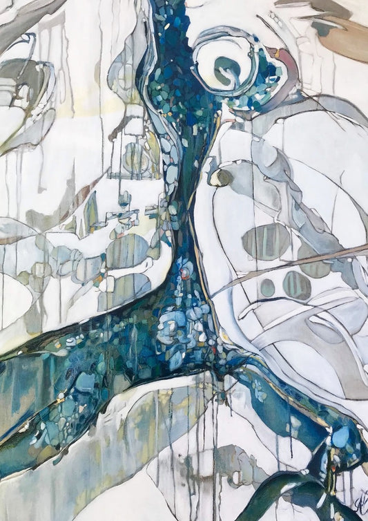 Alisa Beak, Horse, Oil & Mixed Medium on Canvas