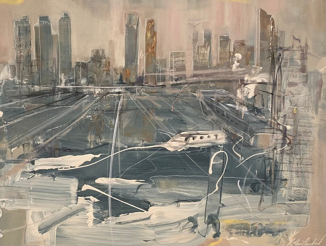 Ken Tucker, The Quay, Acrylic on Canvas