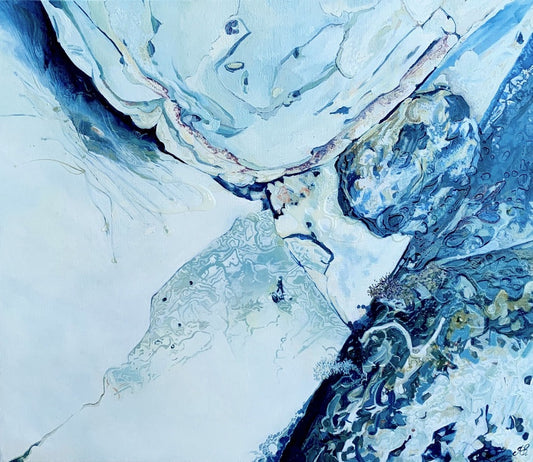 Alisa Beak, Sea Lace, Oil & Mixed Medium on Canvas