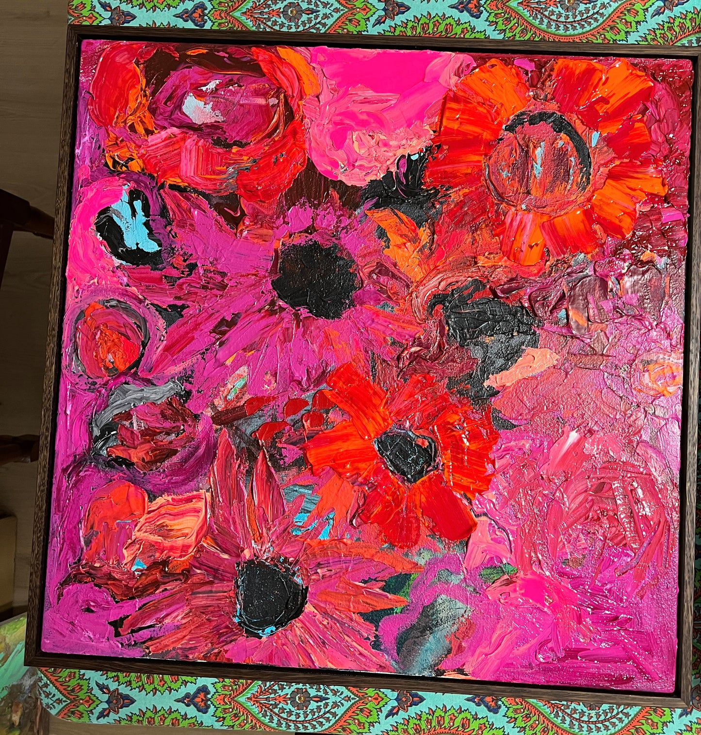 Kerry Bruce, Flowers for Me, Acrylic on Linen