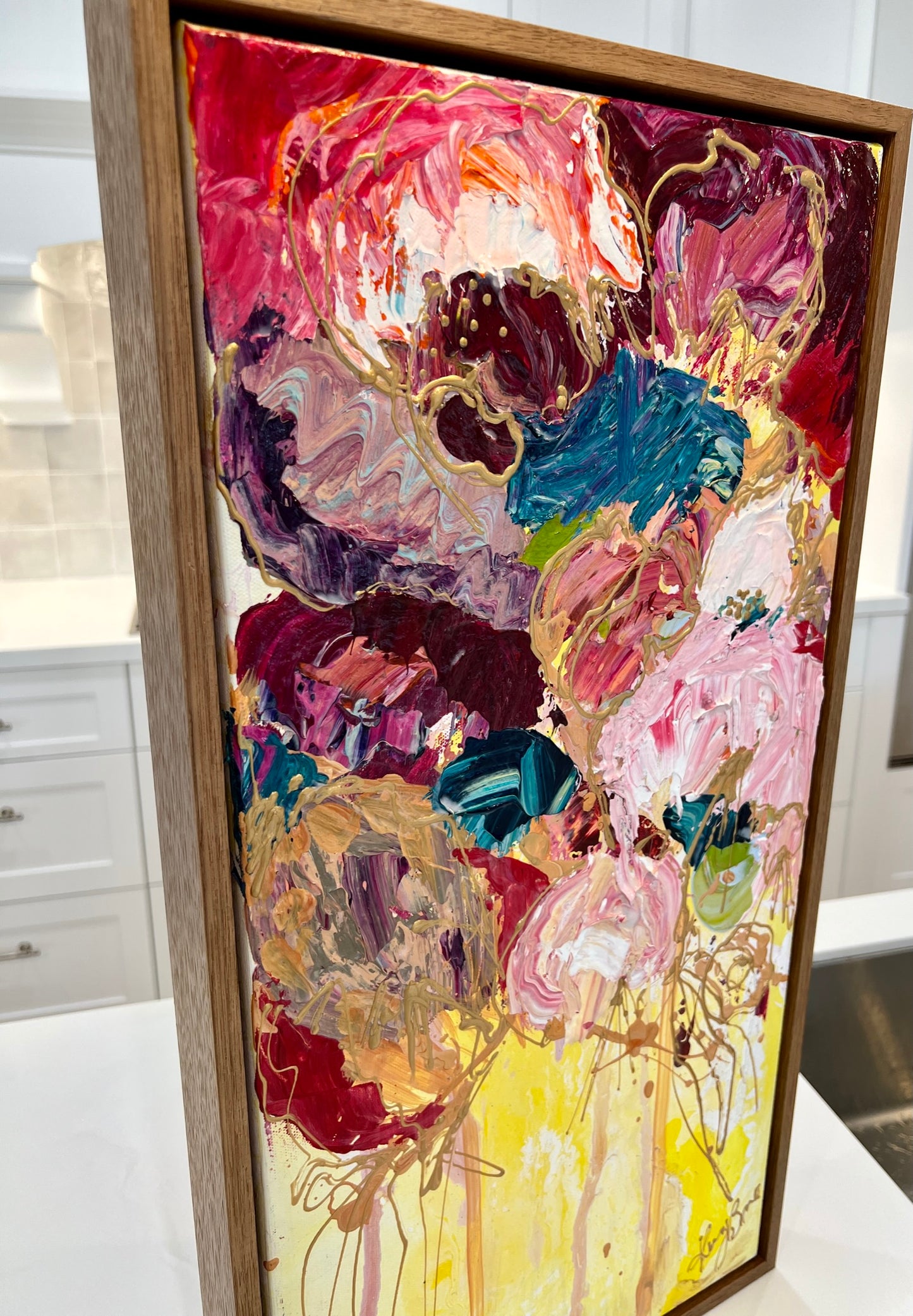Kerry Bruce, Gold Glow, Acrylic on canvas