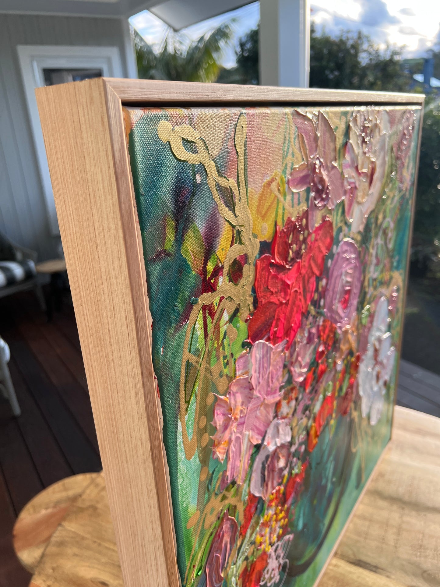 Kerry Bruce, Always Flowers, Acrylic on Canvas