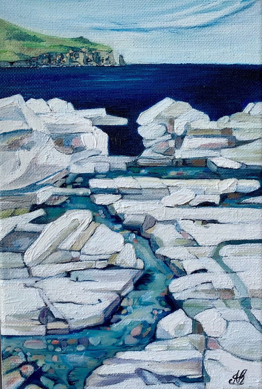 Alisa Beak, Midway, Oil & Mixed Medium on Canvas