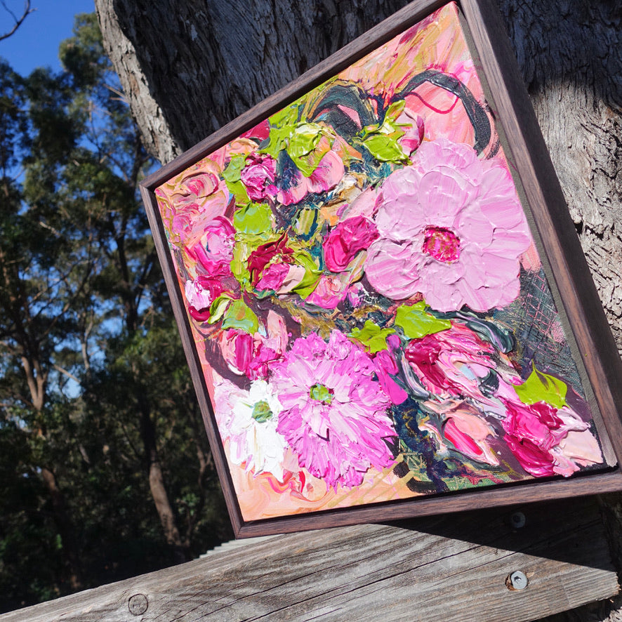 Kerry Bruce, Camelia Crush, Acrylic on Canvas