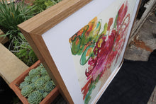 Load image into Gallery viewer, Kerry Bruce, Blooming Beauty, Original Art on Paper-Oak Frame
