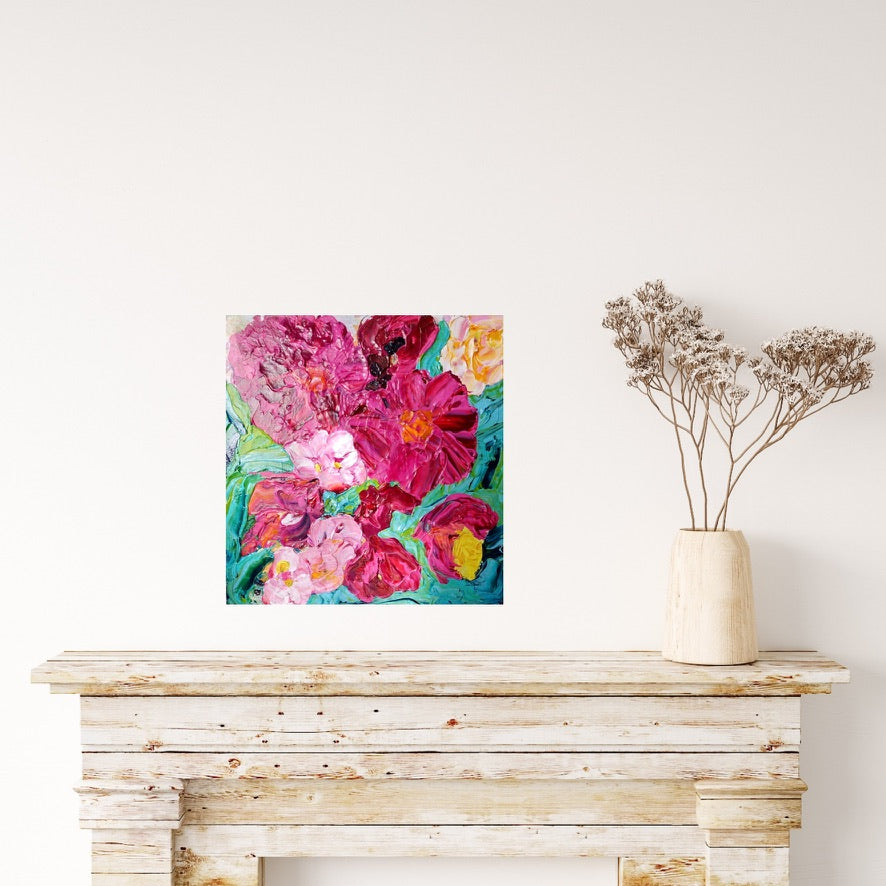 Kerry Bruce, Peony Coast, Acrylic on Canvas